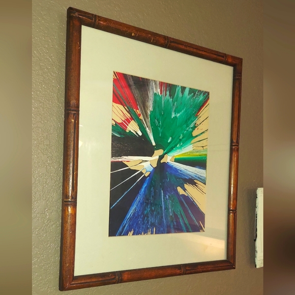 Vintage Art Vintage 6s 70s Spin Painting Midcentury Modern Abstract